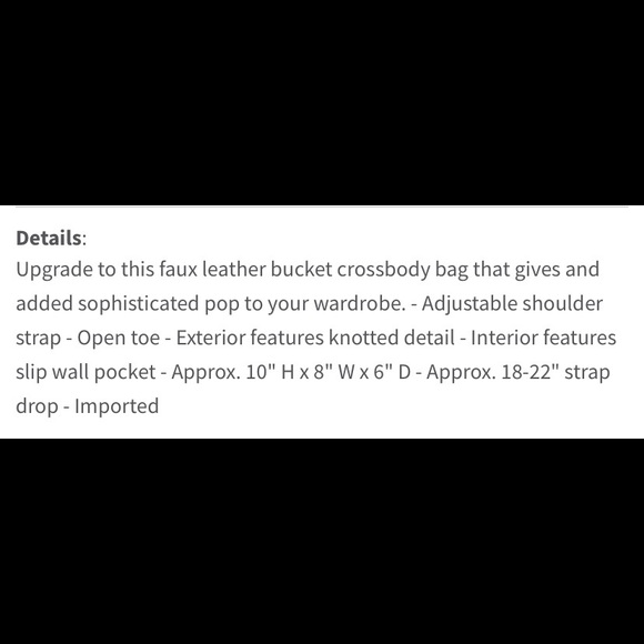 French Connection Crossbody Bucket Bag - Picture 8 of 8